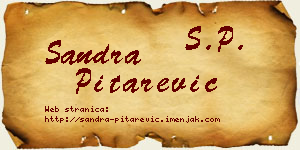 Sandra Pitarević vizit kartica
